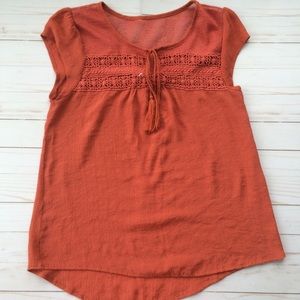 Mine Cute Boho Top w/ Tassel Neck String